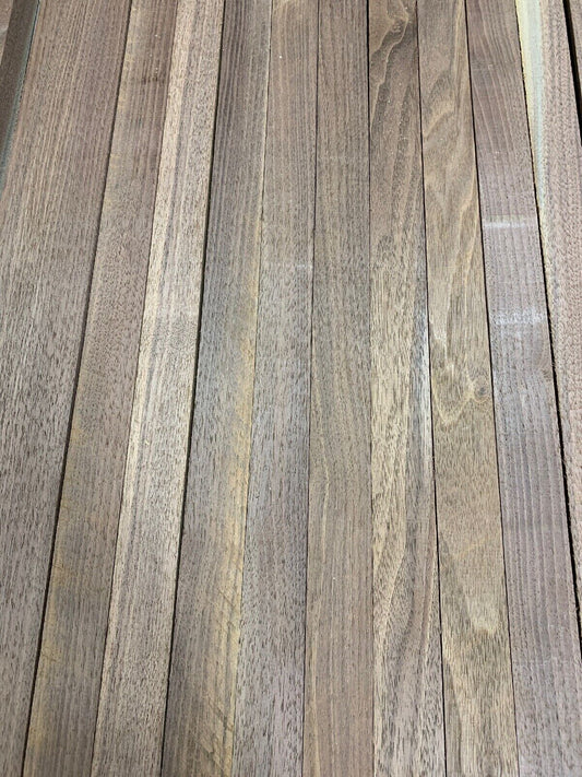 12 Boards, Black Walnut Lumber Dried (1/2” x 2” x 18”) DIY Wood