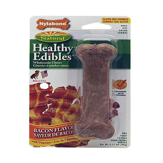 Nylabone Healthy Edibles All Natural Bacon (Medium/Wolf)