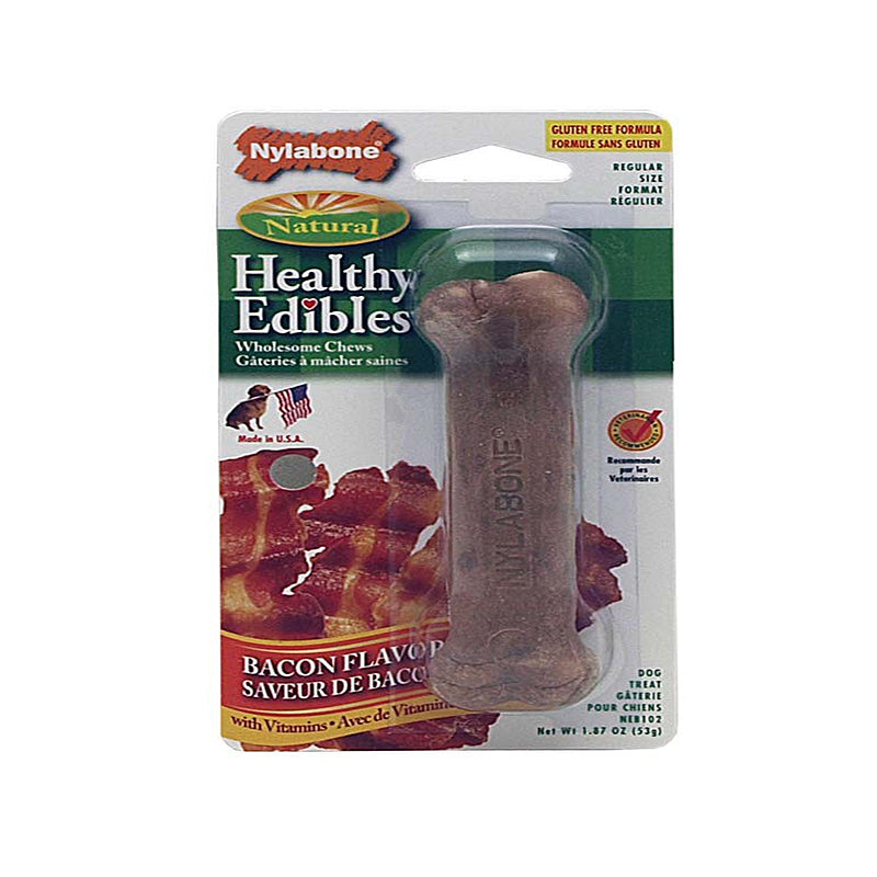 Nylabone Healthy Edibles All Natural Bacon, Small