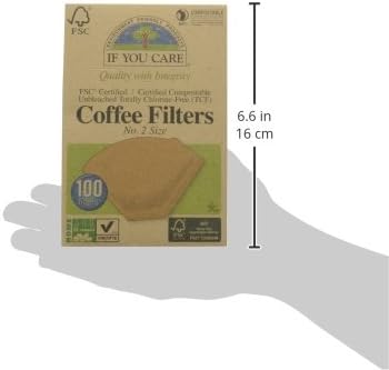 Unbleached Coffee Filters, Cone Shaped, All Natural 100 Count (Pack of 12)