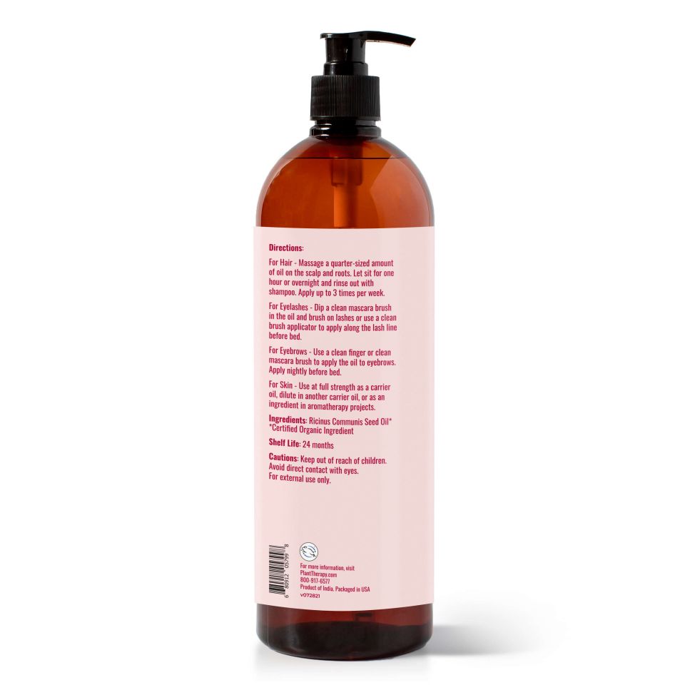 Organic Castor Oil, 32 oz.