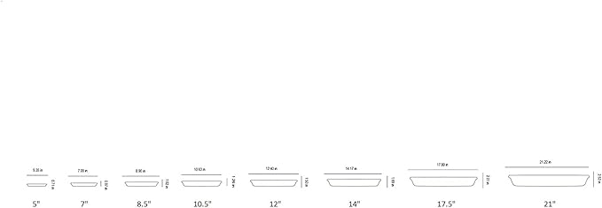 The HC Companies 21 Inch Round Prima Plastic Plant Saucer - Indoor Outdoor Plant Trays for Pots ...
