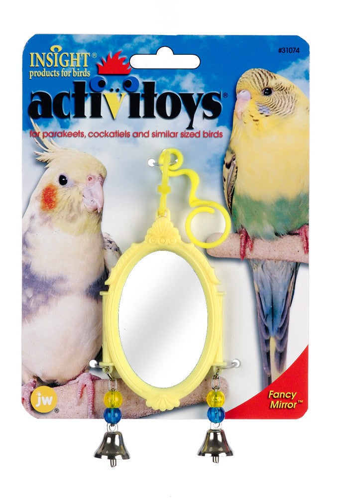 Fancy Mirror Bird Toy Multi-Color Small Medium