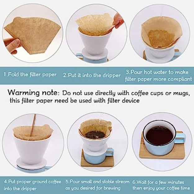 Coffee Filter Natural Unbleached (200 Ct #2)