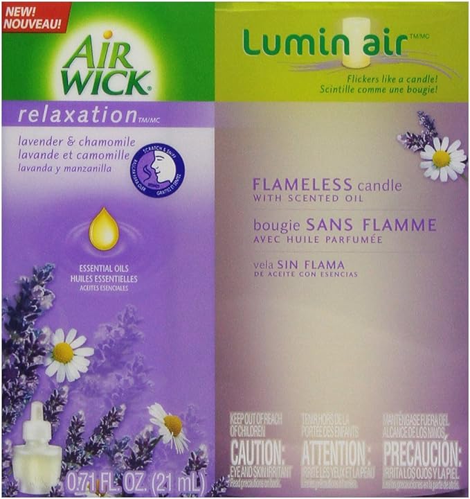 Air Wick Lumin Air Flameless Candle, Lavender Chamomile