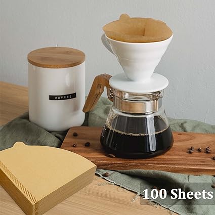 Coffee Filters Cone 01 (100 Ct) Unbleached Natural Brown