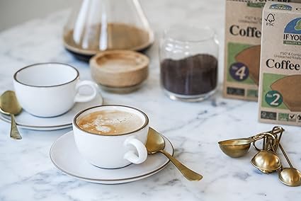 Unbleached Coffee Filters, Cone Shaped, All Natural 100 Count (Pack of 12)