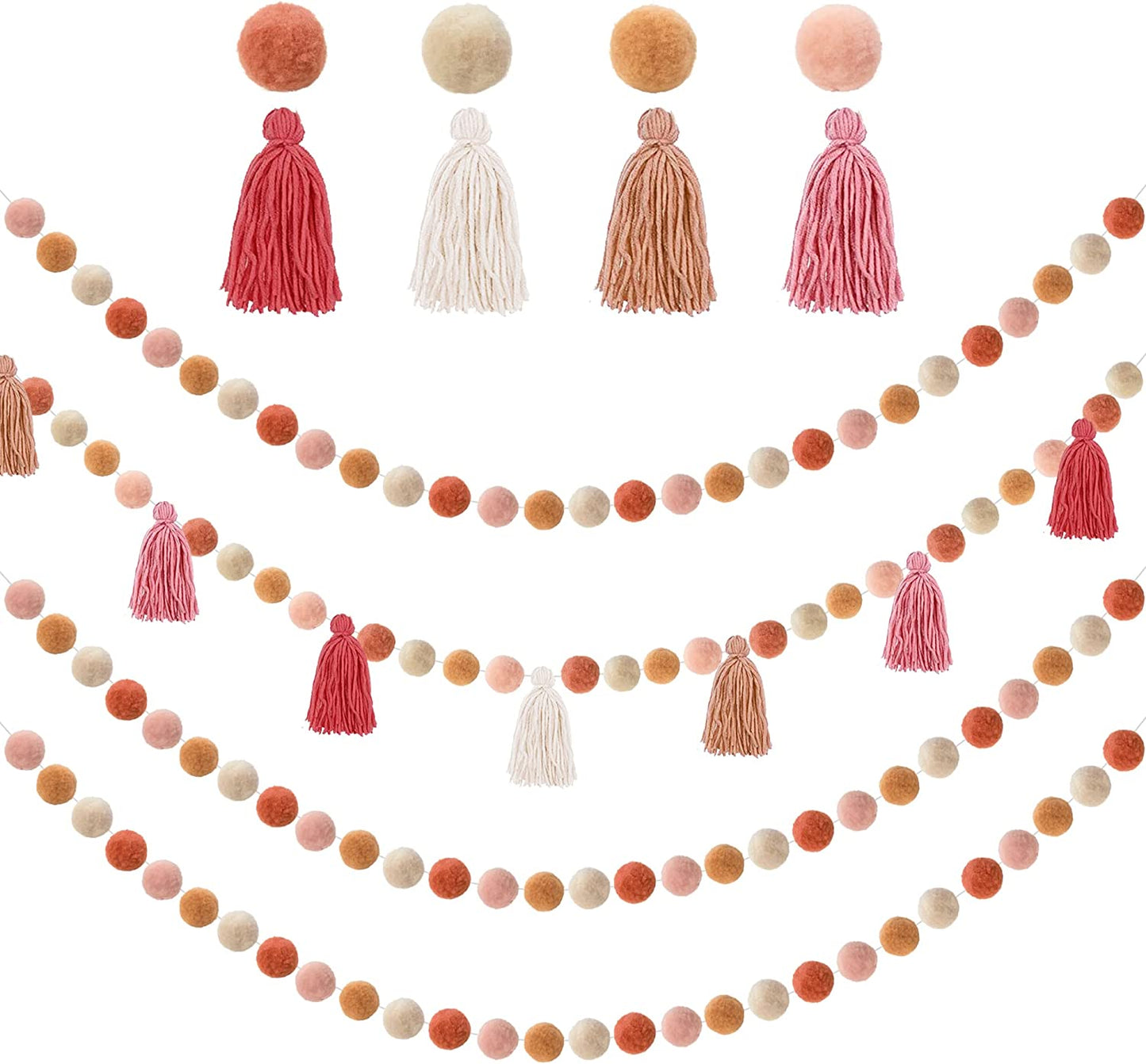 NEW!  Three Pieces - Pom Pom Garland