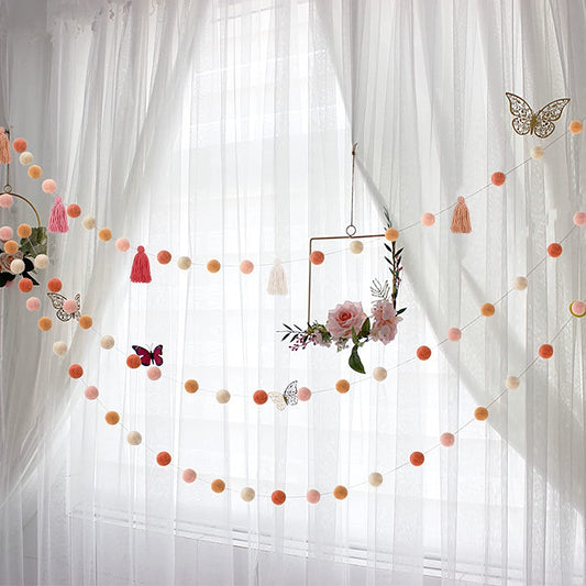 NEW!  Three Pieces - Pom Pom Garland