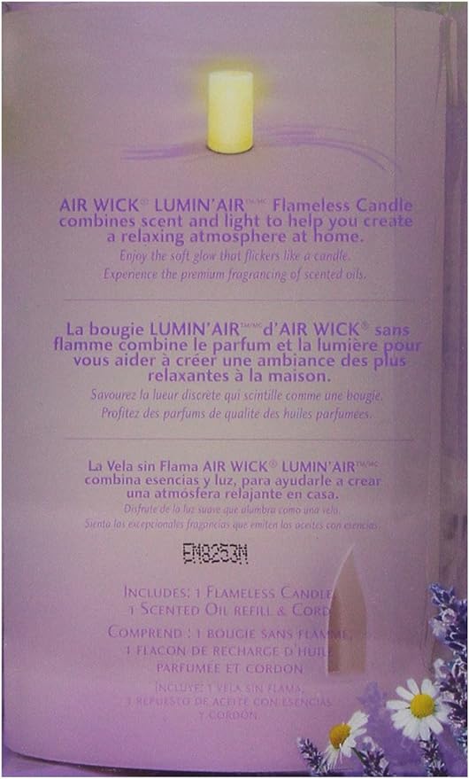 Air Wick Lumin Air Flameless Candle, Lavender Chamomile