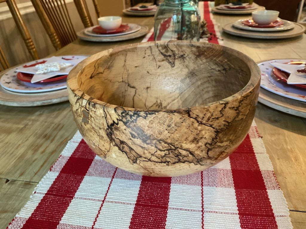 Small Custom Turned Maple Bowl