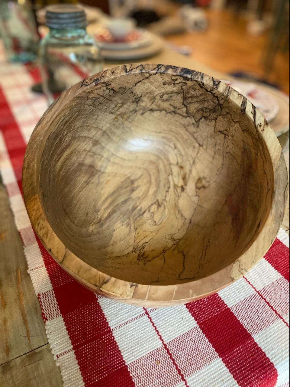 Small Custom Turned Maple Bowl