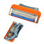 16 Pcs Gillette Fusion 5-Layer Razor Blade Refills Orange