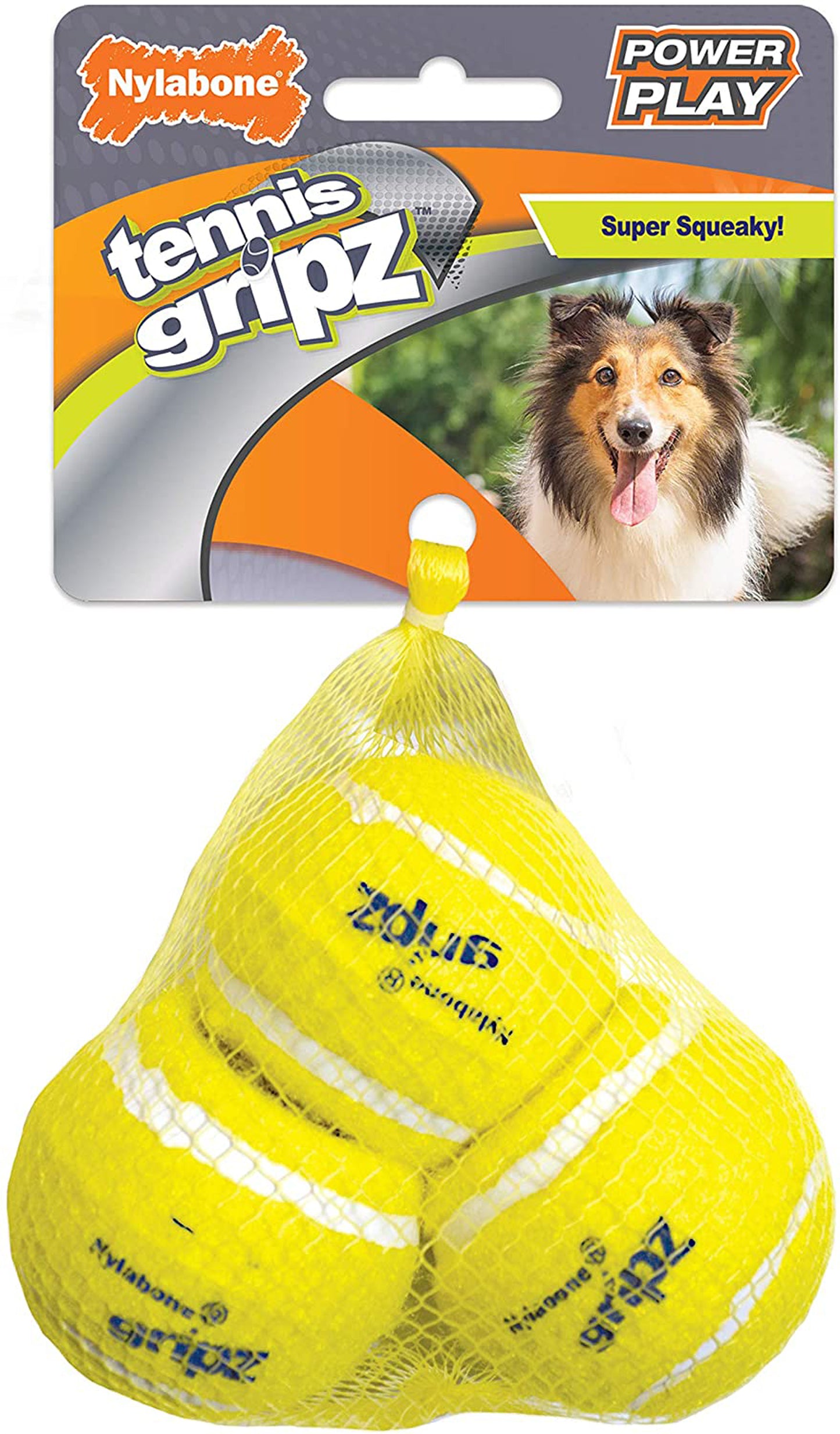 Nylabone Power Play Tennis Ball Gripz (Medium)