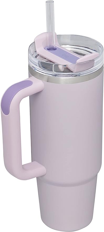 Orchid Stanley Quencher H2.0 FlowState SS Vacuum Insulated Tumbler, Lid, Straw (30 oz.)