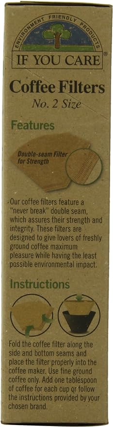 Unbleached Coffee Filters, All Natural, 100 Ct (Pk of 12)
