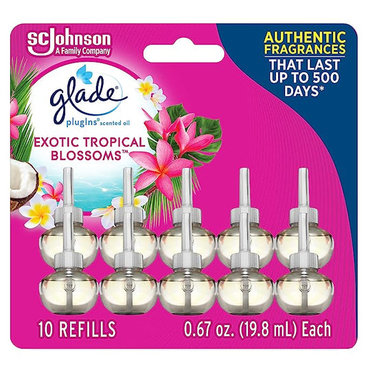 Glade PlugIns Refills Air Freshener, Exotic Tropical Blossoms