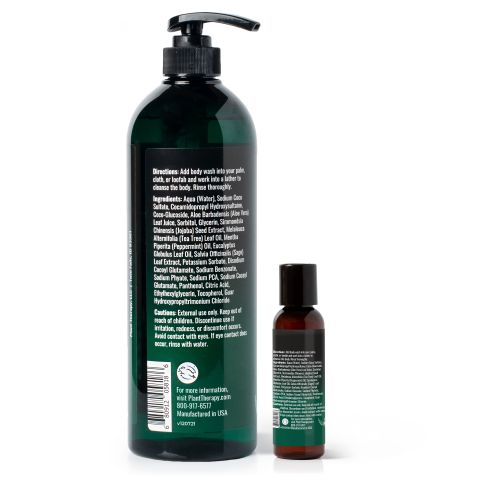 Tea Tree and Peppermint Natural Body Wash with Travel Size