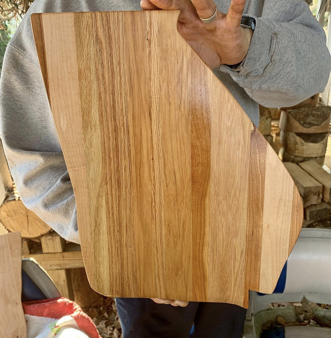 Custom Wood State Cutting Board